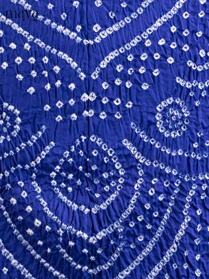 Blue - Bandhini salwar Unstitch