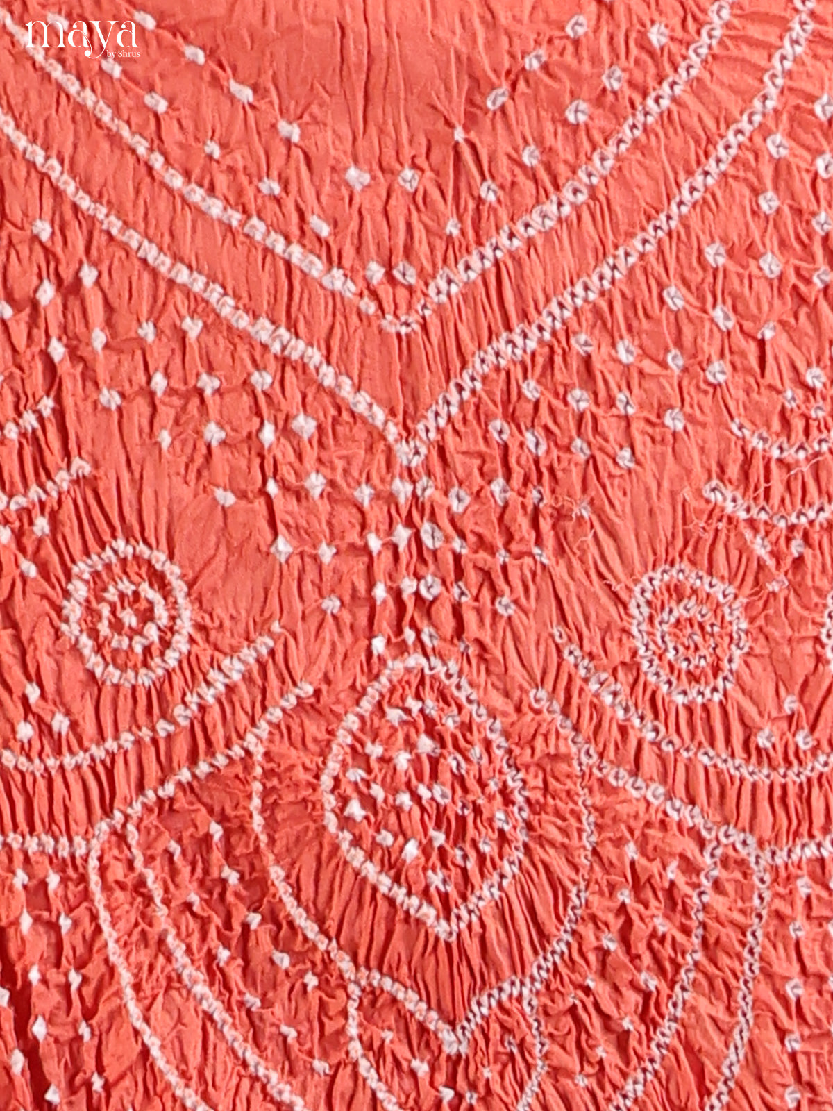 Orange - Bandhini salwar Unstitch