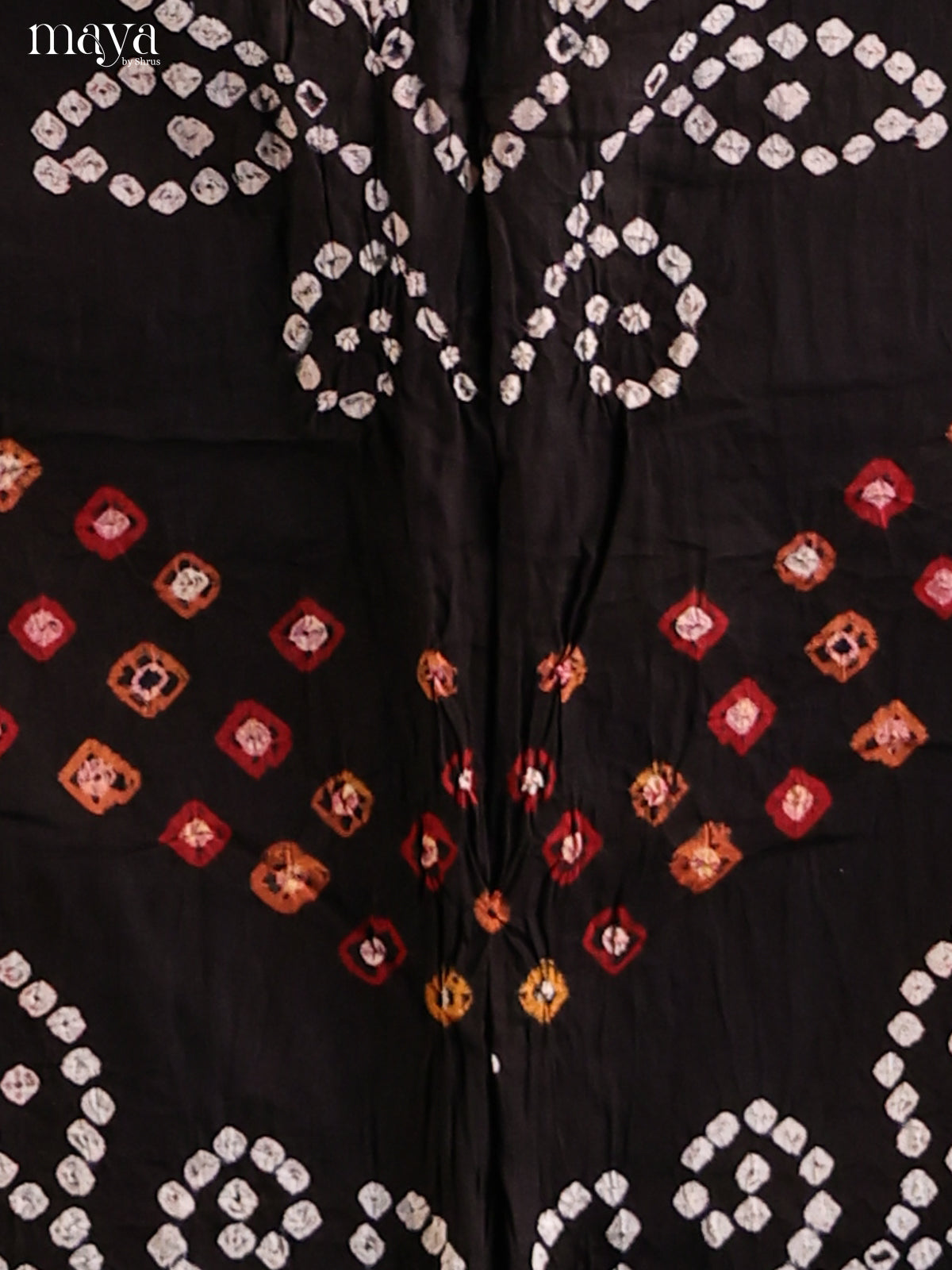 Black & Red - Bandhini salwar Unstitch