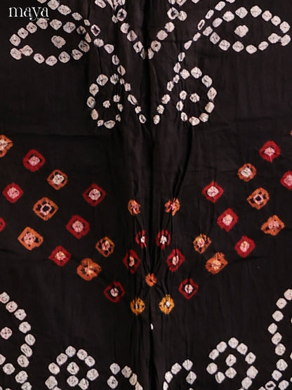 Black & Red - Bandhini salwar Unstitch