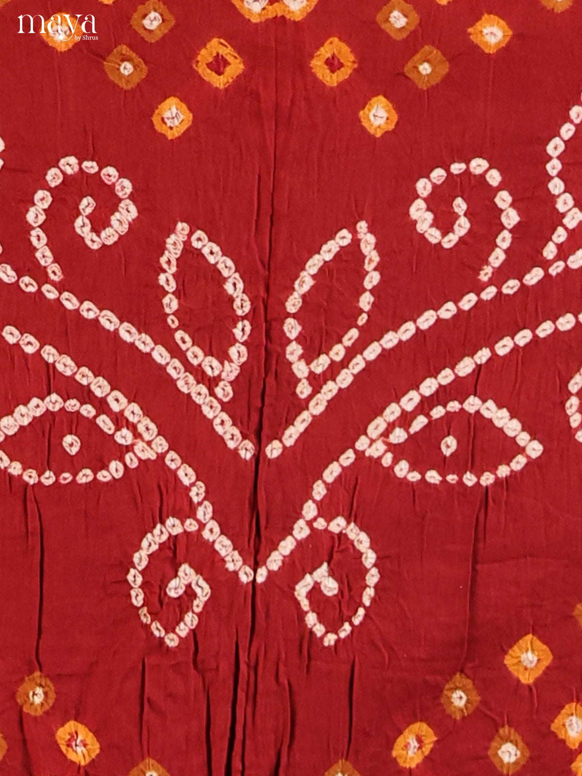 Red & Orange- Bandhini salwar Unstitch