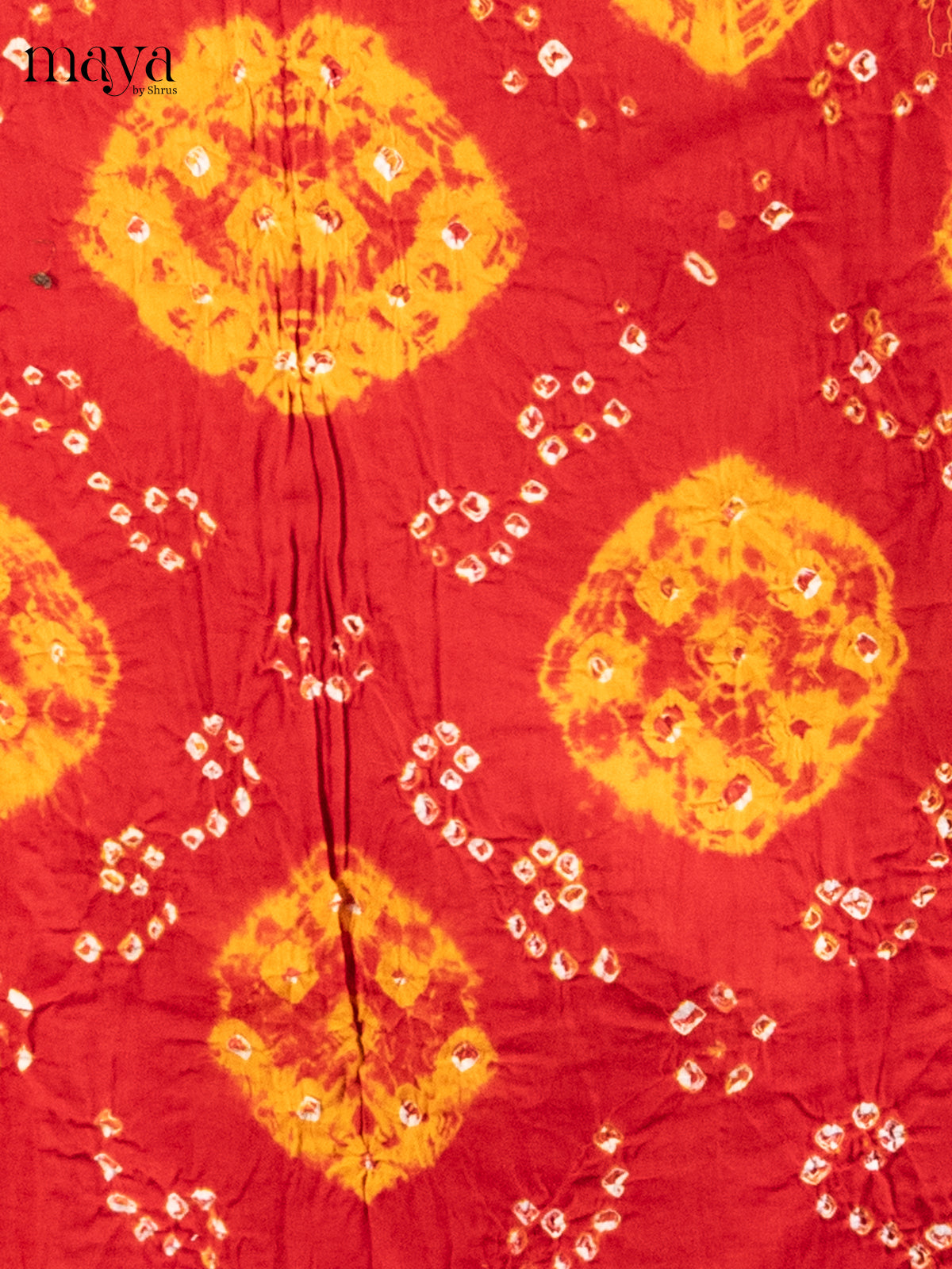 Red & Green- Bandhini salwar Unstitch
