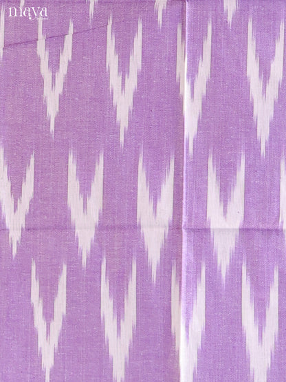 Lavender & White - Ikkat Salwar Unstitch