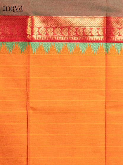 Orange & Purple - chettinad top & dupatta combo