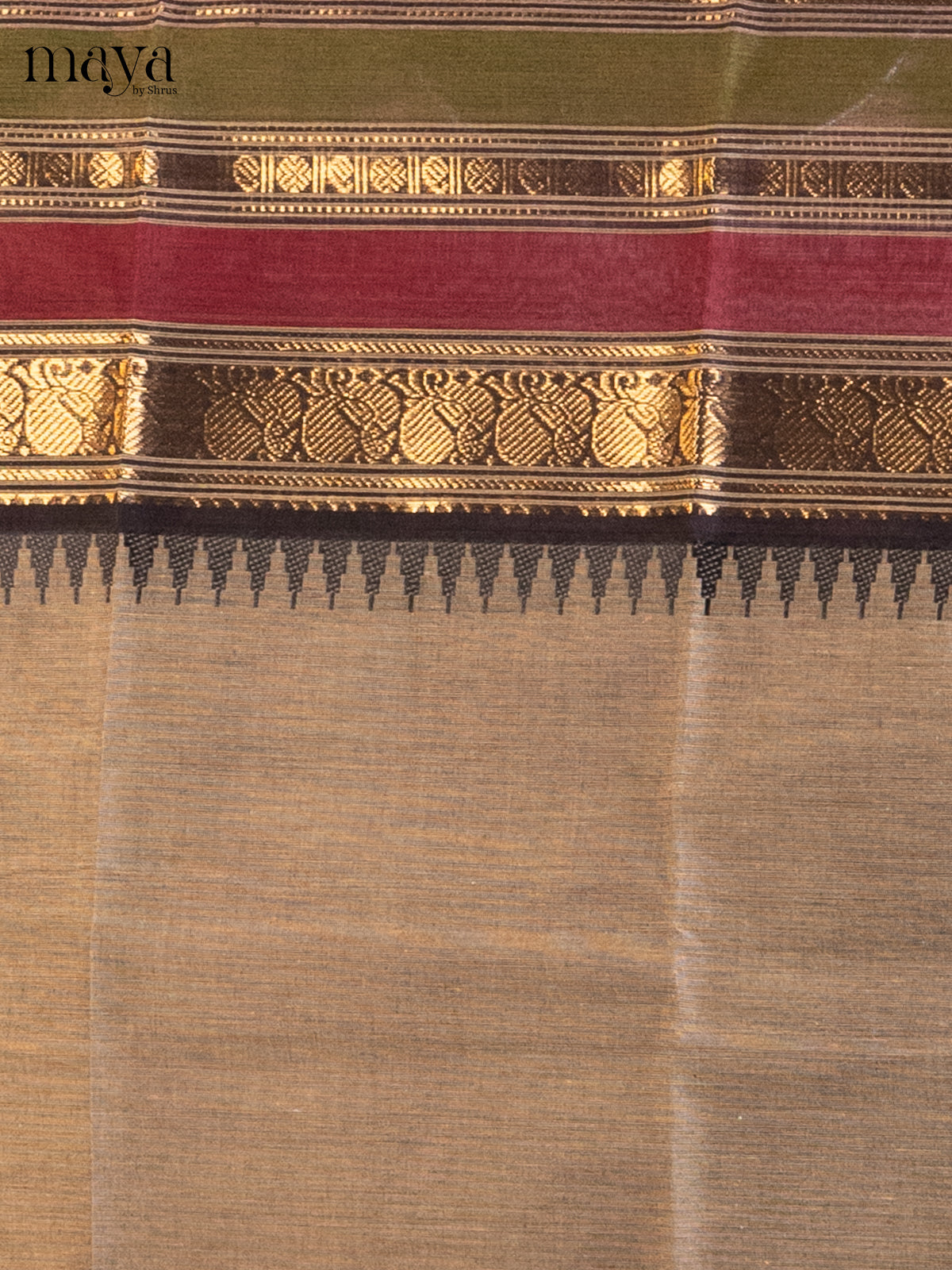 MDE07028 - chettinad top & dupatta combo