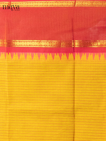 Yellow & Orange - chettinad top & dupatta combo