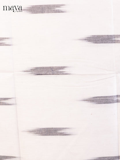 White & Grey- Ikkat Salwar Unstitch