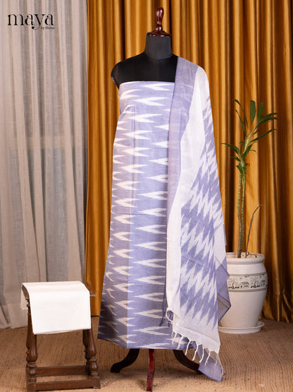 Blue & White  - Ikkat Salwar Unstitch