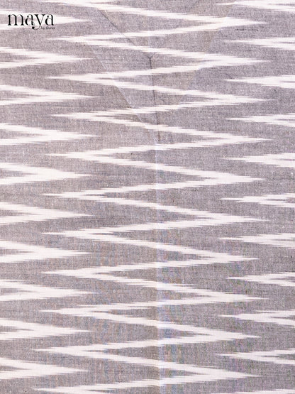 Grey & White - Ikkat Salwar Unstitch