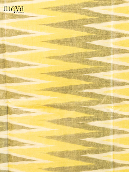 Yellow & Green - Ikkat Salwar Unstitch