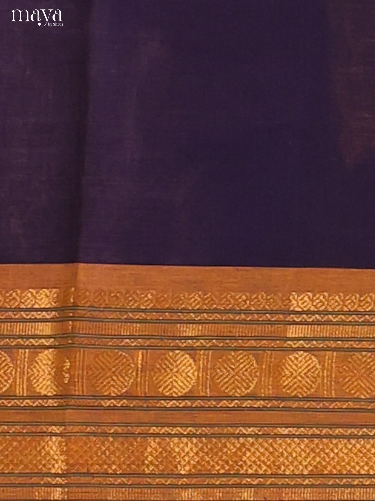 Blue Chettinad Cotton  Dupatta with Mustard contrast zari  border
