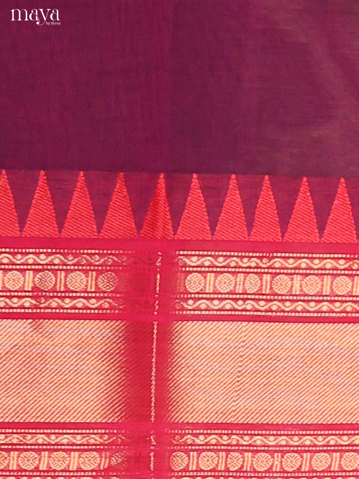 Purple & Pink - chettinad top & dupatta combo