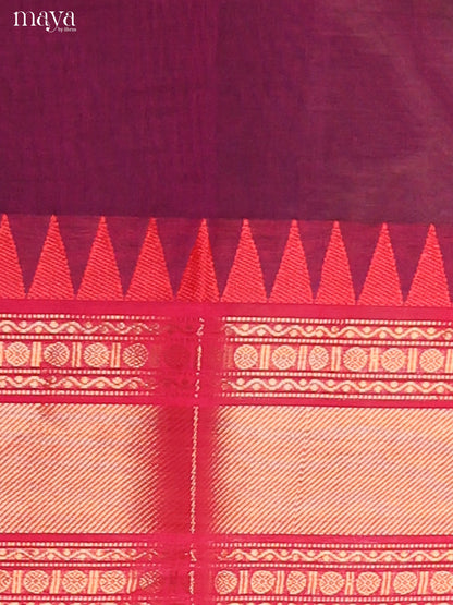 Purple & Pink - chettinad top & dupatta combo