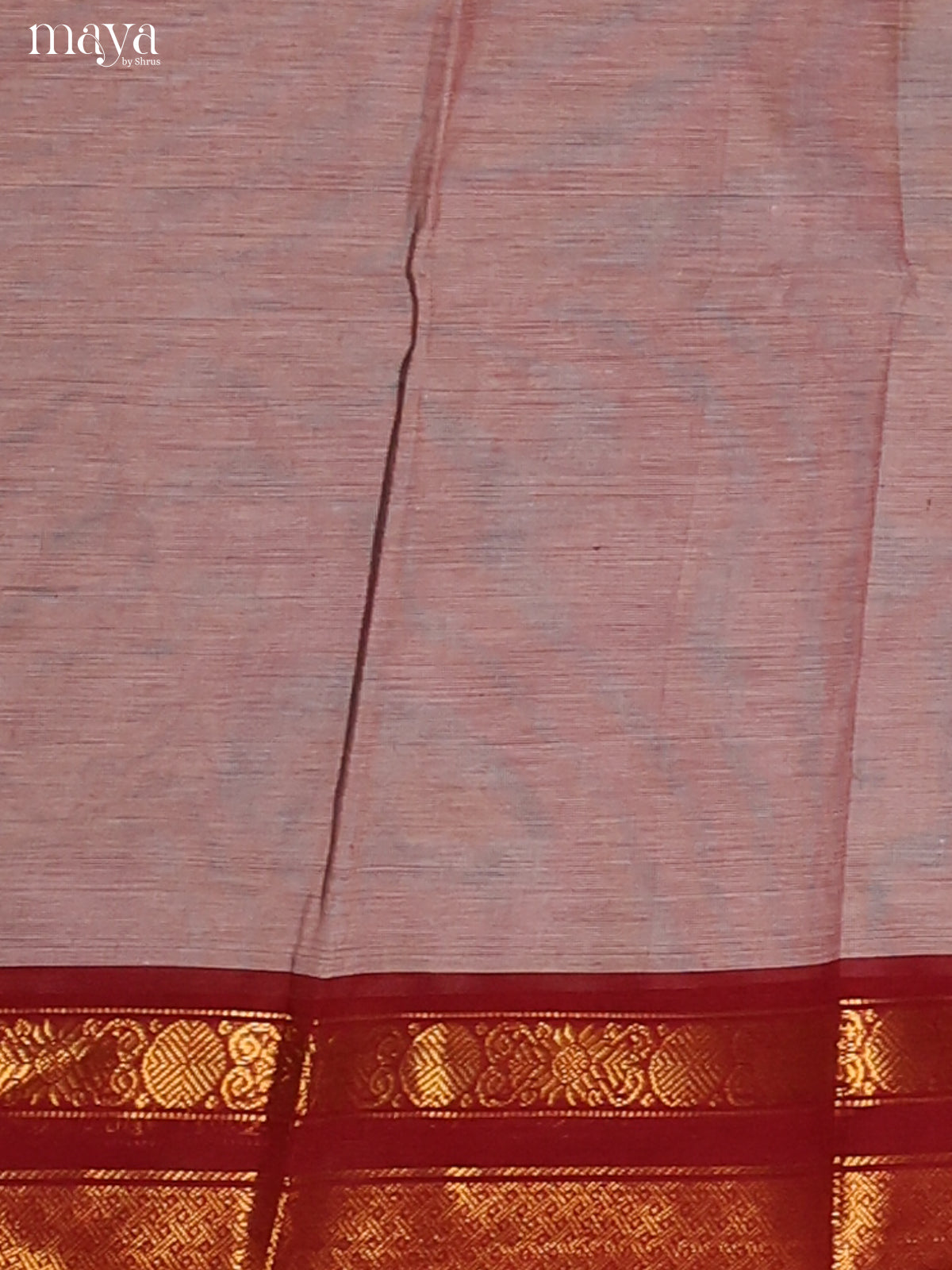 Grey & Red- chettinad top & dupatta combo
