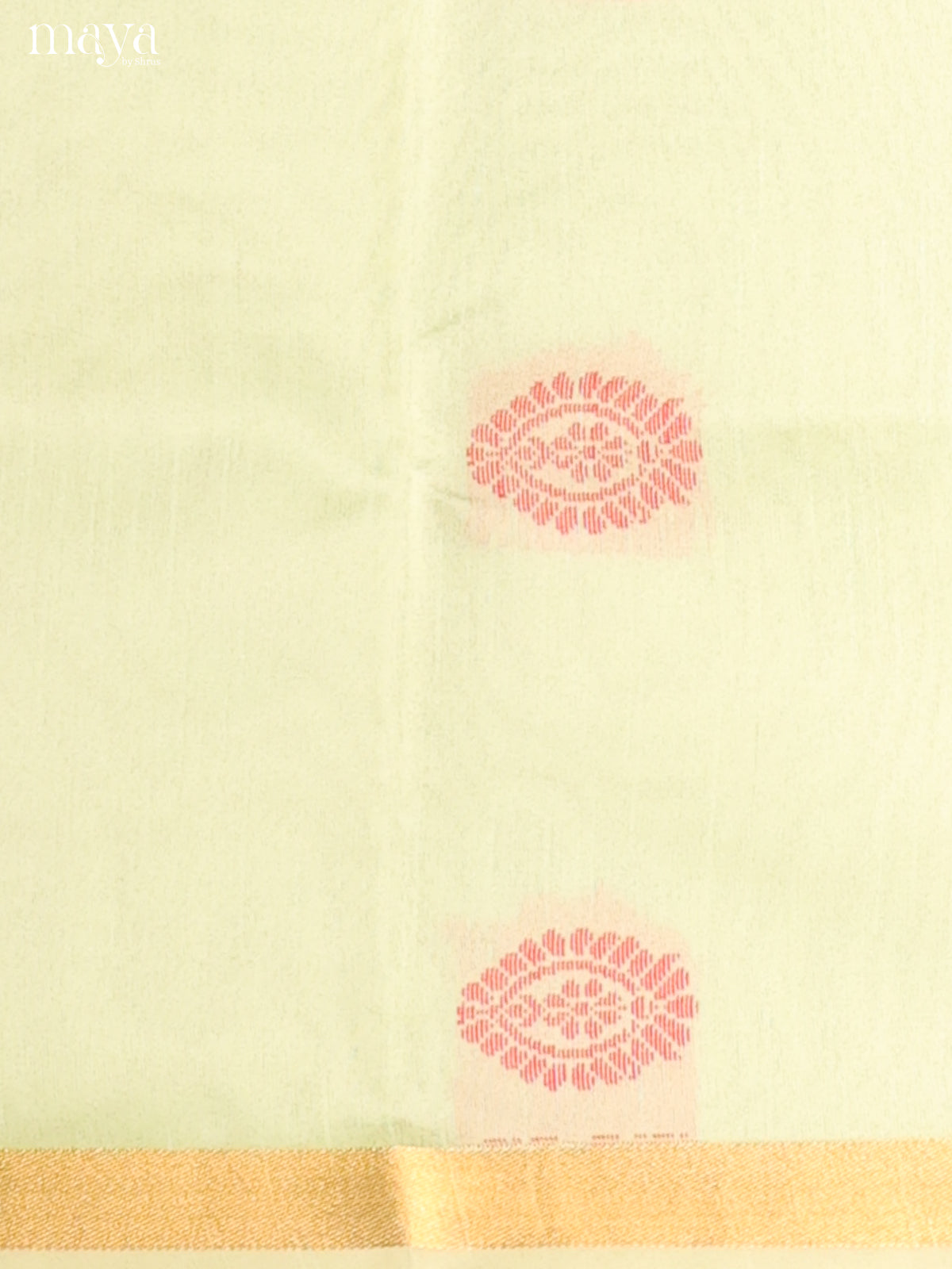 Pista Green & Red - Semi rawsilk salwar