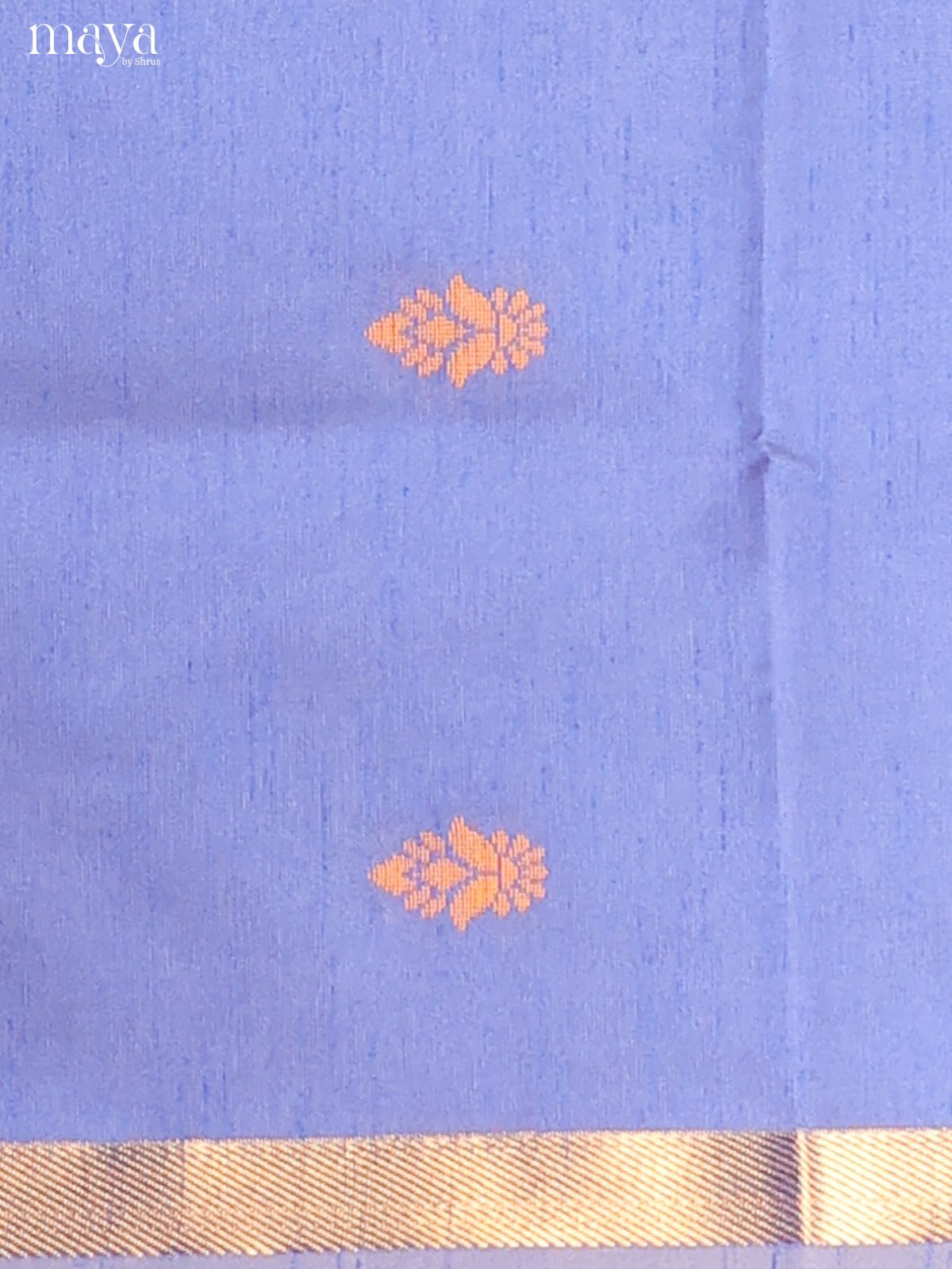 Purple & Orange - Semi rawsilk salwar