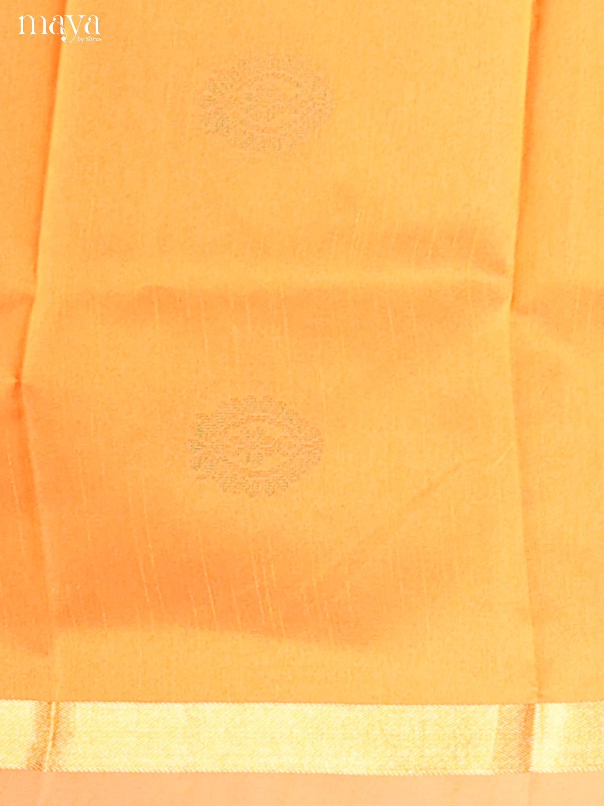 Orange & Green - Semi rawsilk salwar