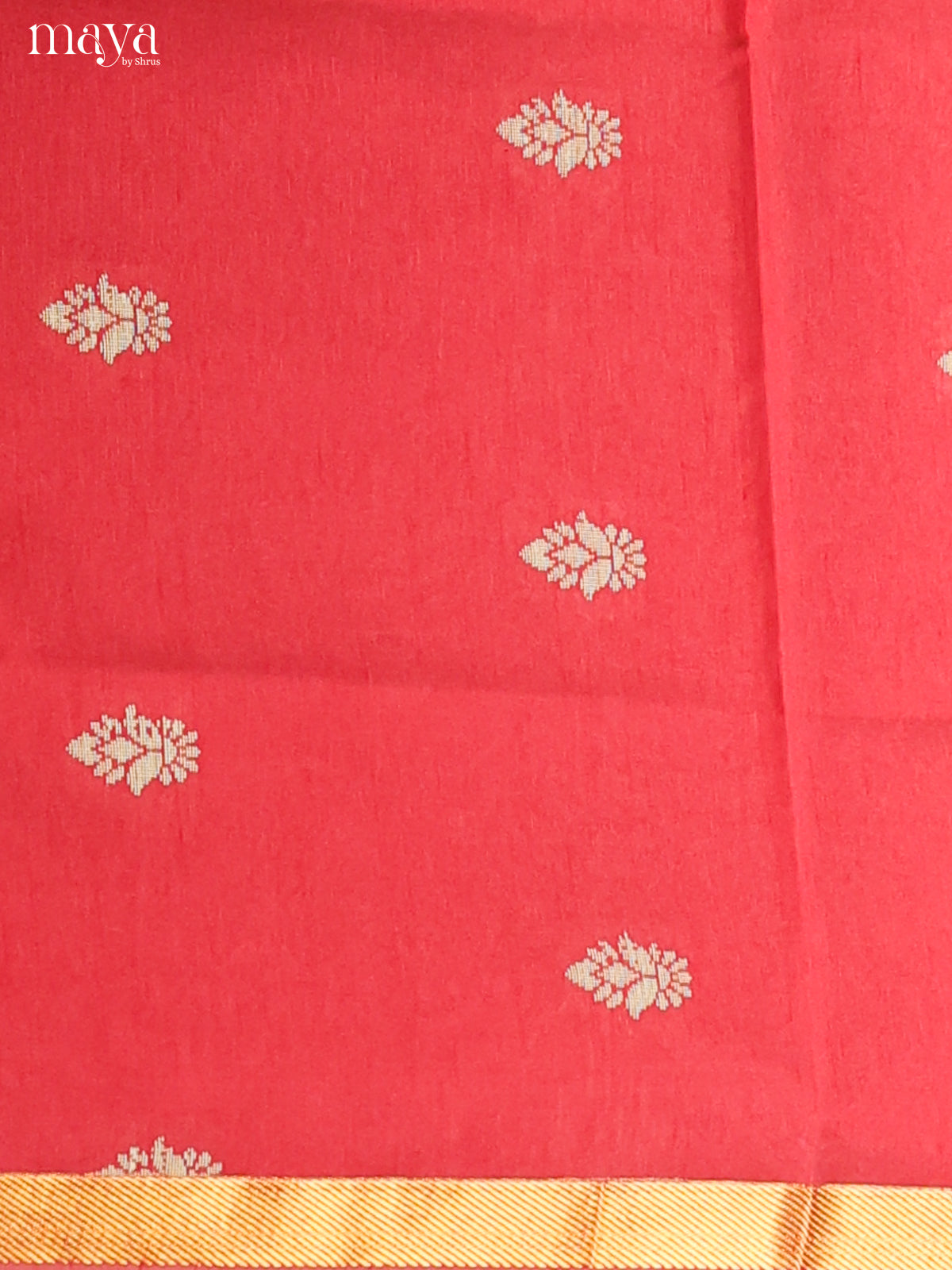 Red & PistaGreen - Semi rawsilk salwar