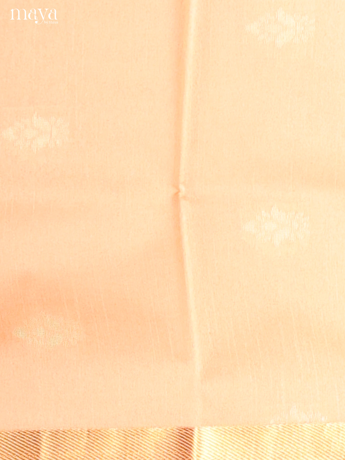 Peach & Cream- Semi rawsilk salwar