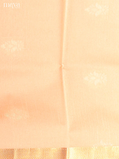 Peach & Cream- Semi rawsilk salwar