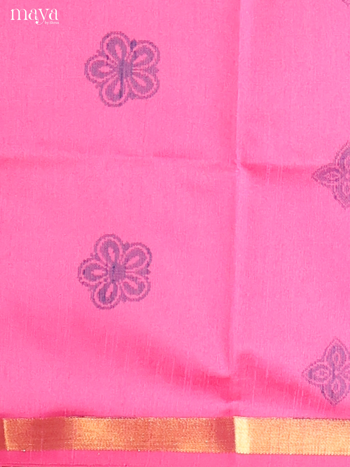 Pink & Violet - Semi rawsilk salwar