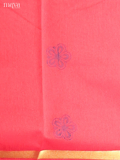 Red & Purple - Semi rawsilk salwar