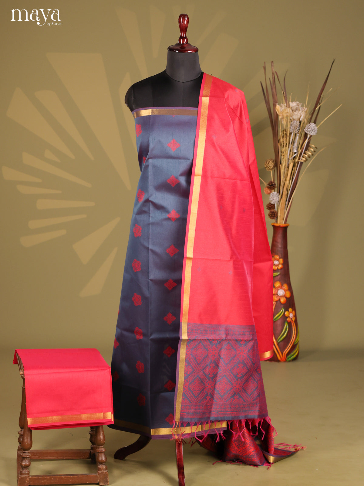 MDF21029 - Semi rawsilk salwar