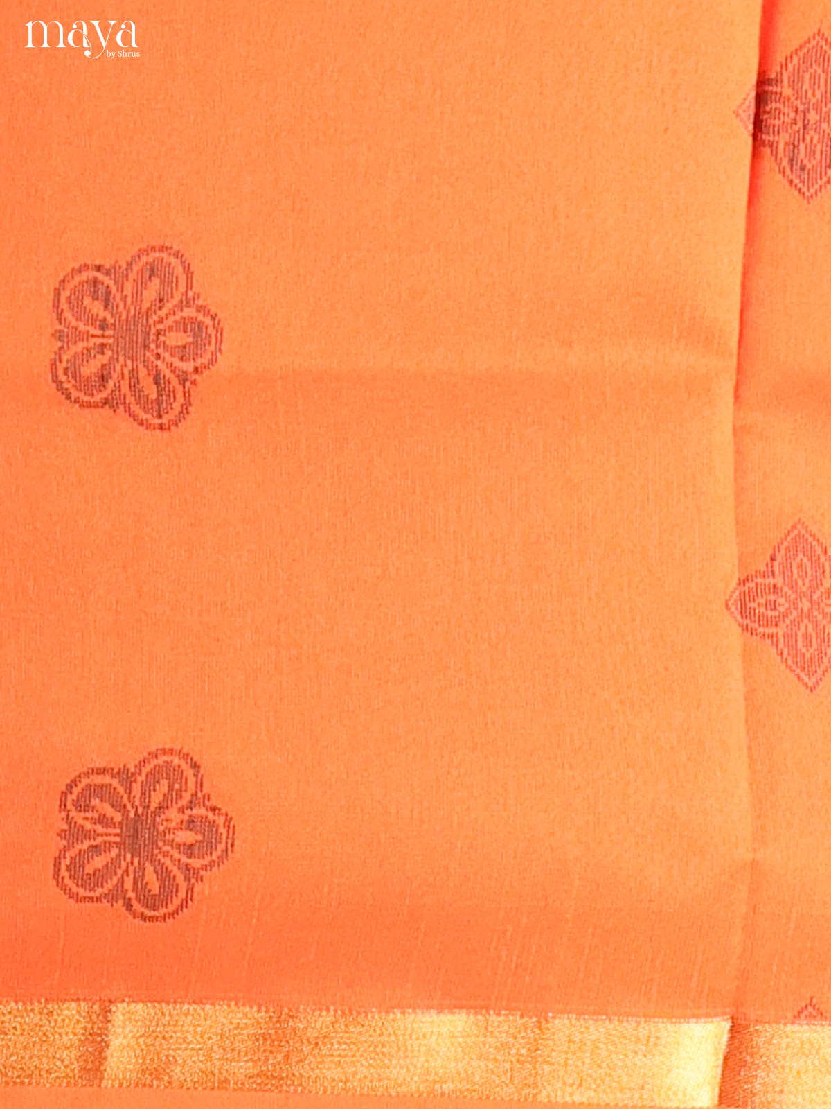Orange  - Semi rawsilk salwar