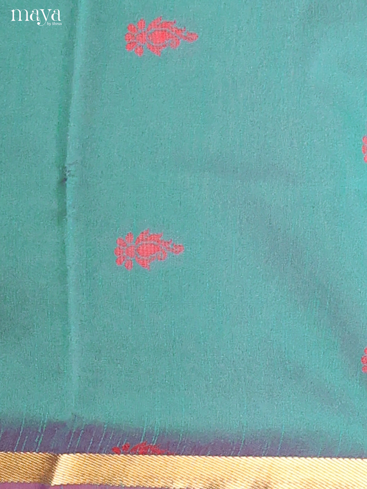 Green & Red- Semi rawsilk salwar