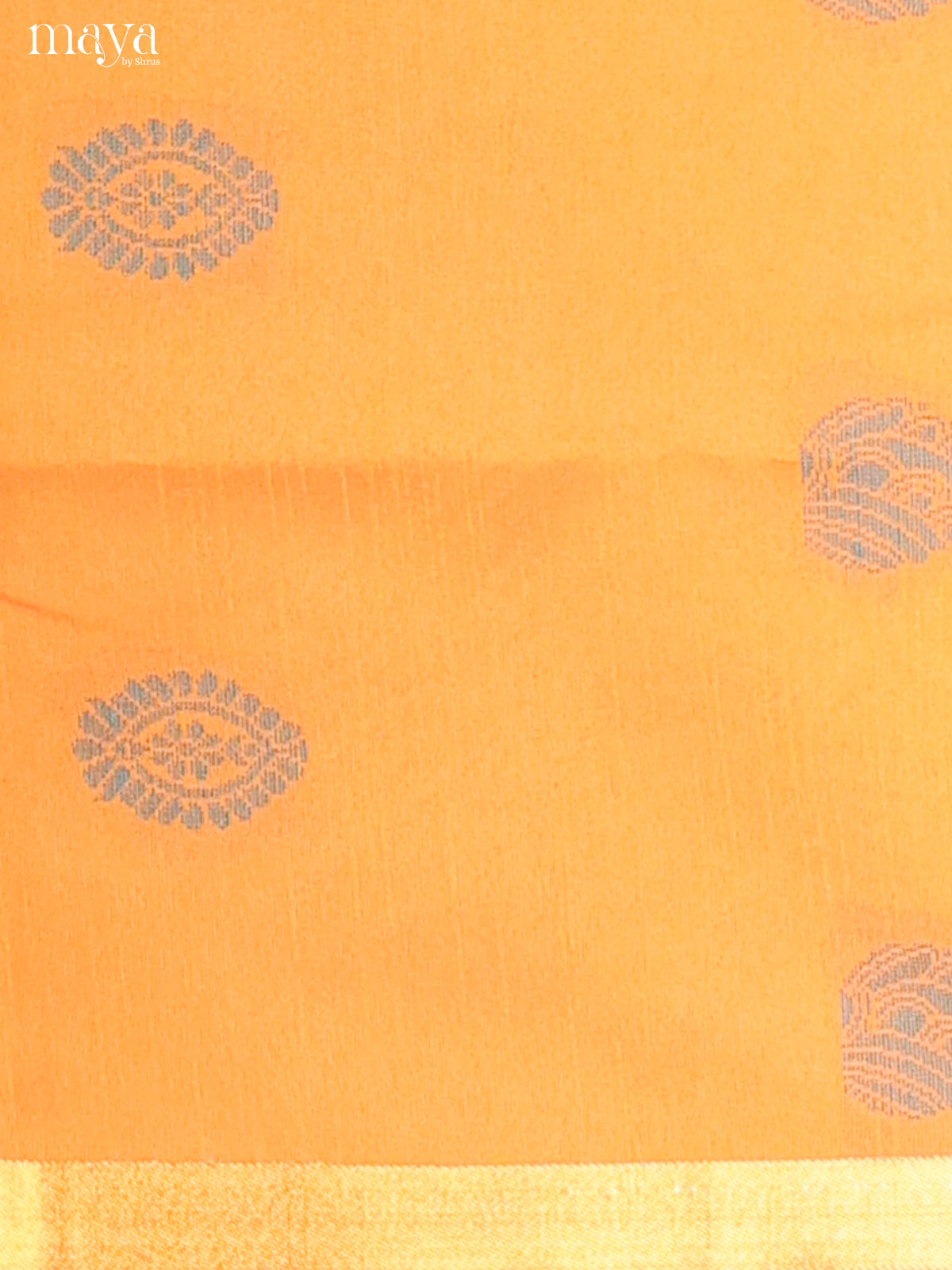 Peach & Green - Semi rawsilk salwar