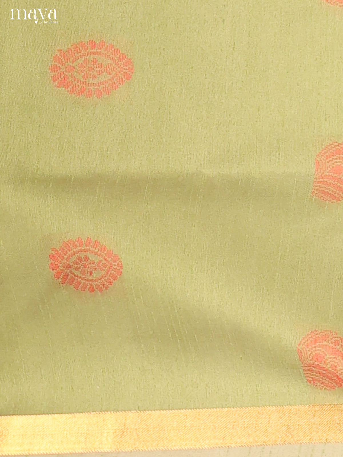 Green & Peachish Pink  - Semi rawsilk salwar
