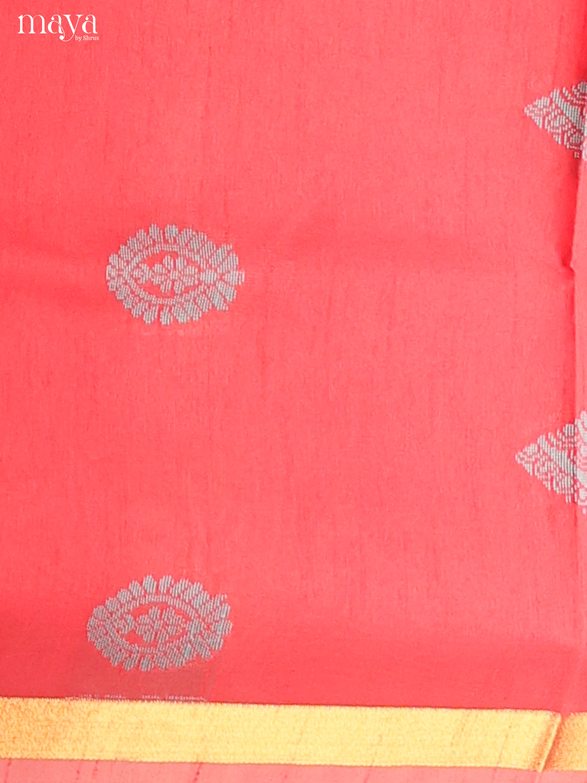 Red & Teal - Semi rawsilk salwar