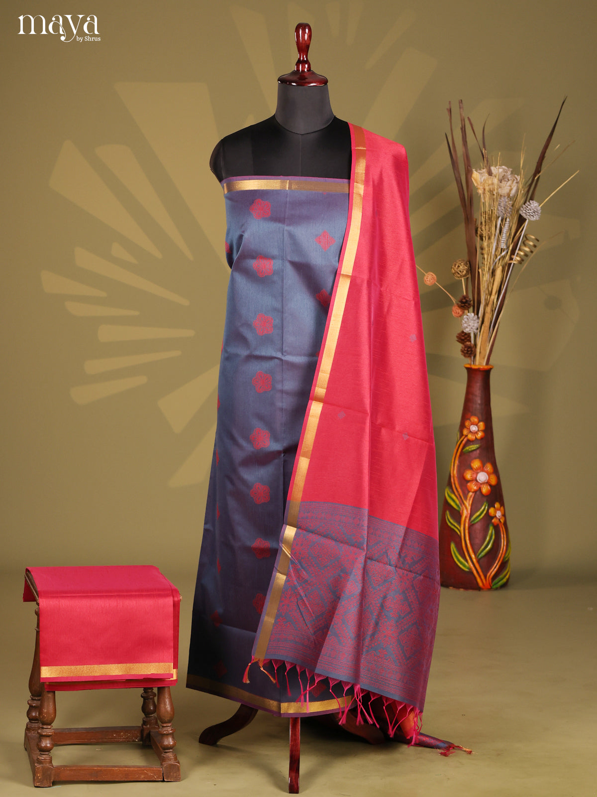 MDF21081 - Semi rawsilk salwar