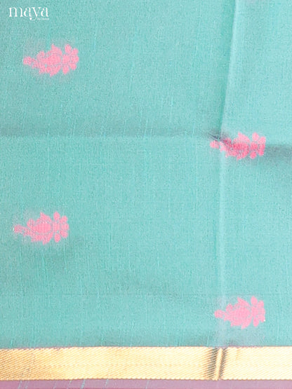 Pastel Blue & Pink- Semi rawsilk salwar