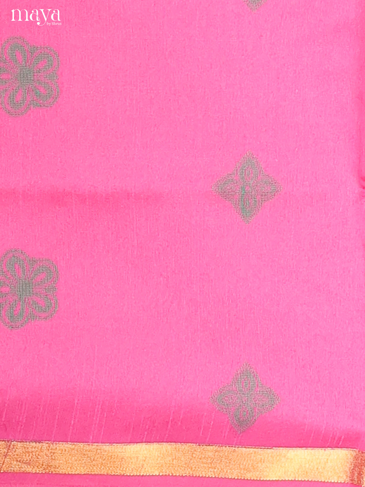 Pink & Green - Semi rawsilk salwar