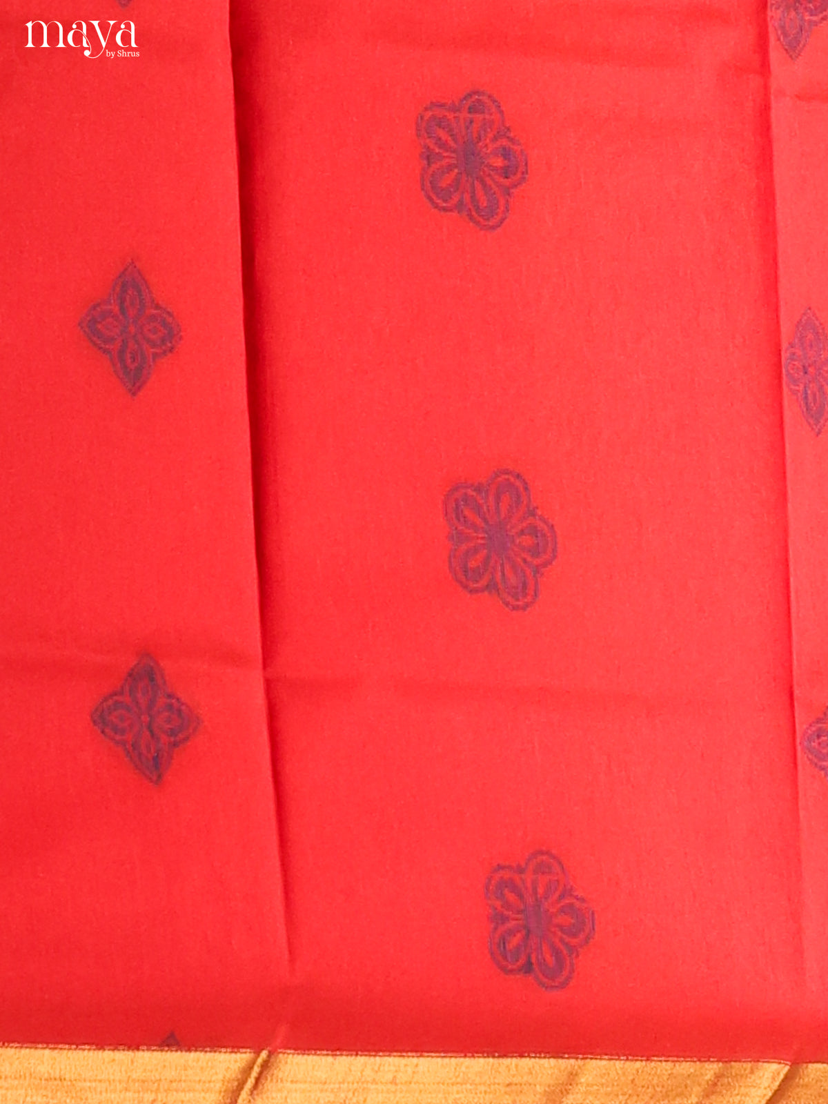 Red & Black - Semi rawsilk salwar