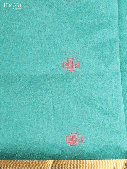 Green & Maroon- Semi rawsilk salwar