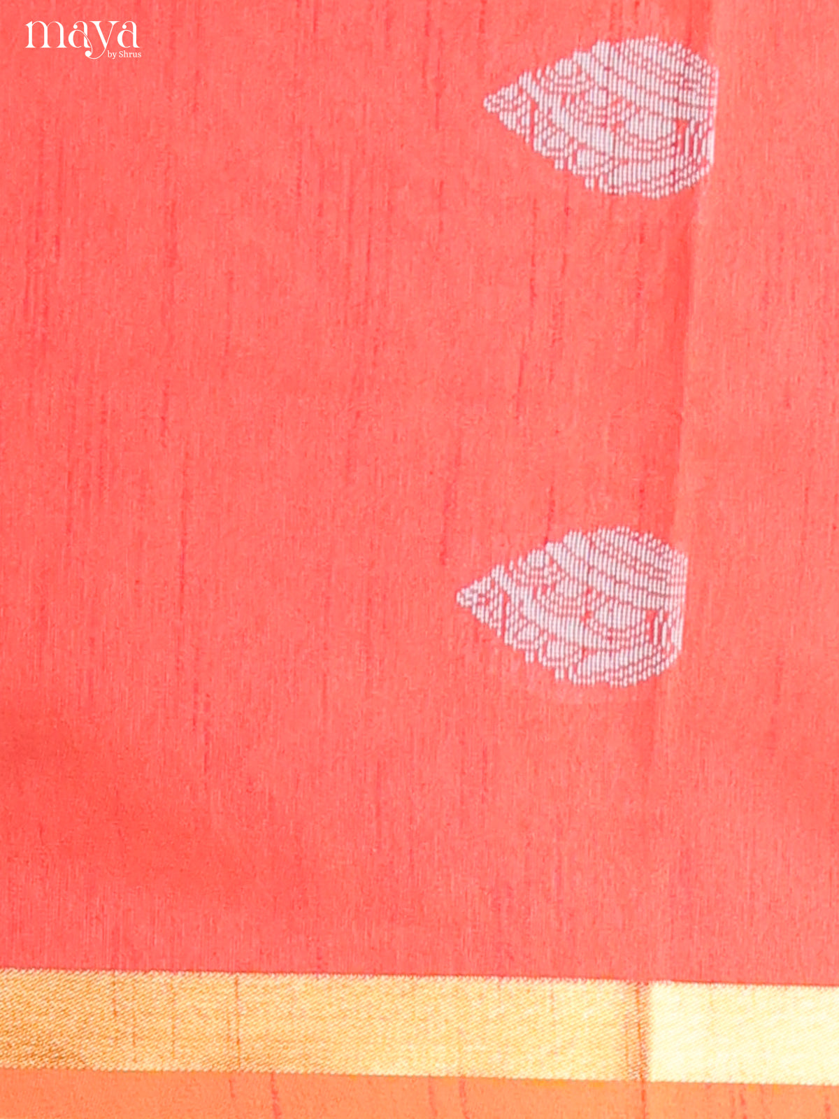 Red & White- Semi rawsilk salwar