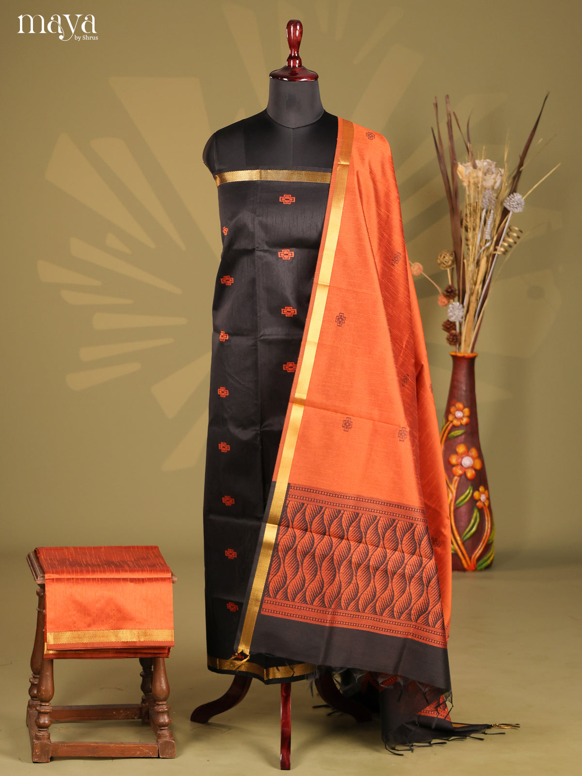 MDF21190 - Semi rawsilk salwar