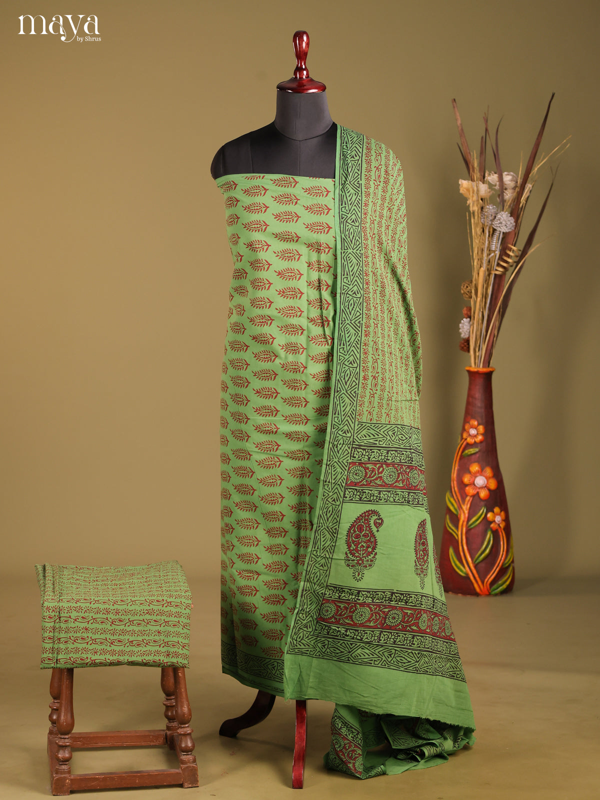 MDG28009-Bagh Cotton Salwar Unstich
