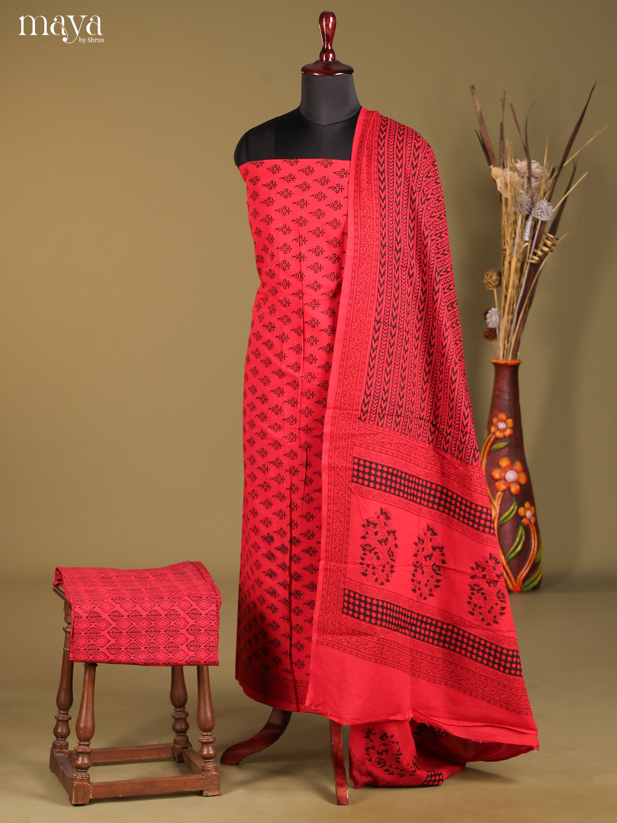 MDG28023-Bagh Cotton Salwar Unstich