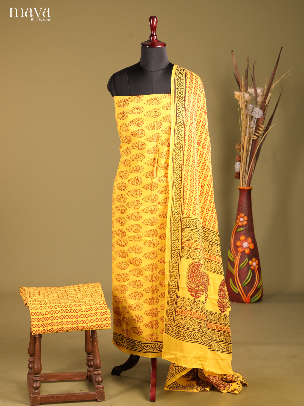 MDG28027-Bagh Cotton Salwar Unstich