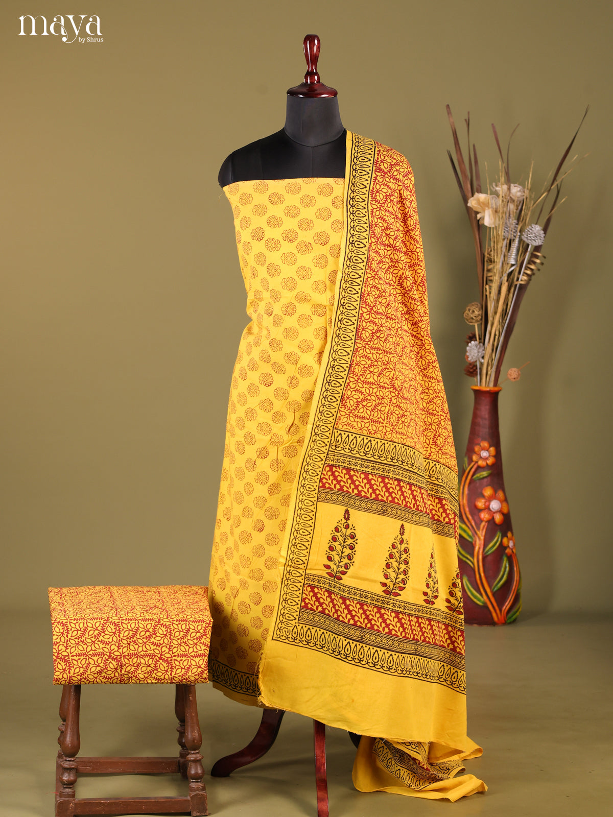 MDG28028-Bagh Cotton Salwar Unstich