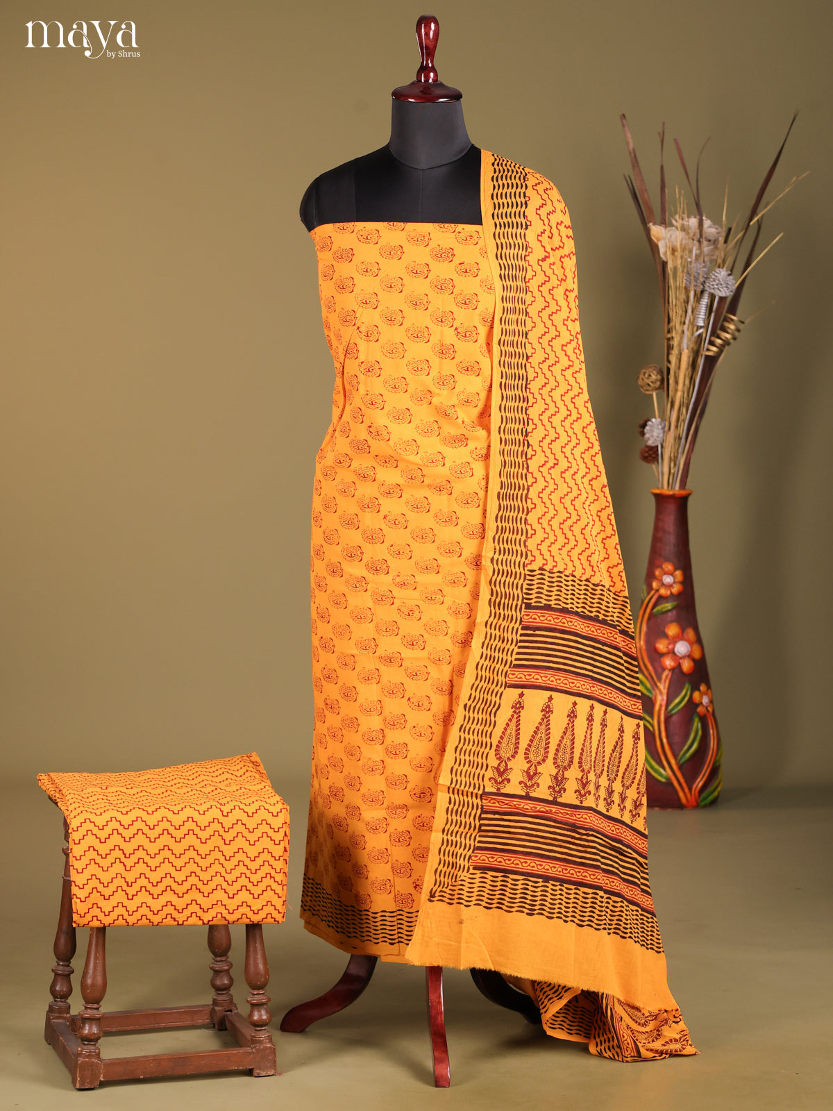 MDG28034-Bagh Cotton Salwar Unstich
