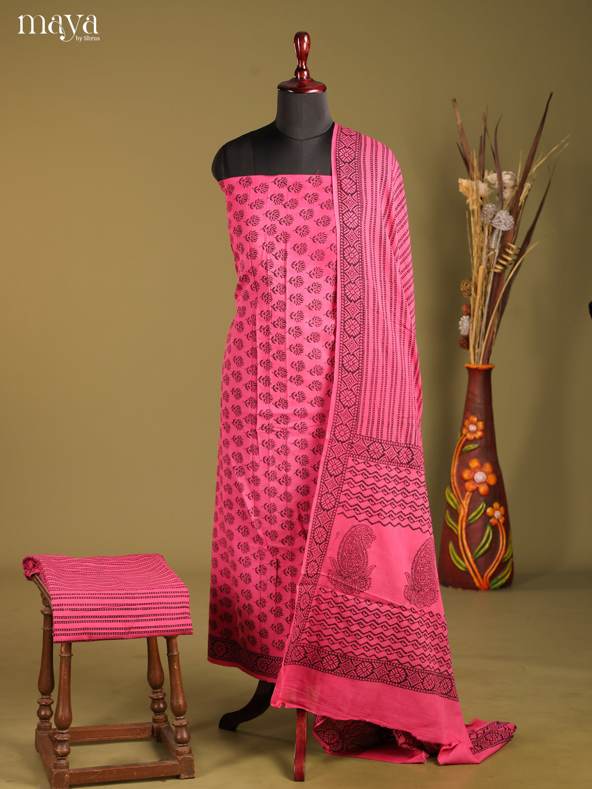 MDG28035-Bagh Cotton Salwar Unstich
