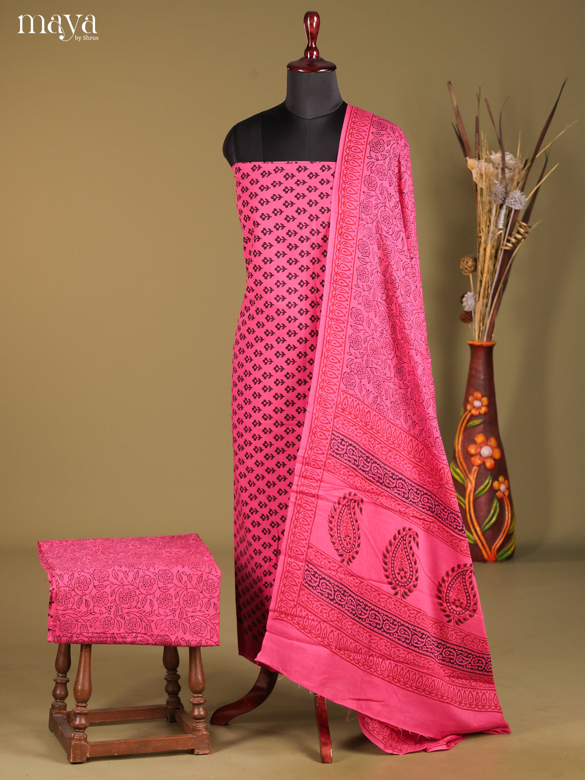 MDG28037-Bagh Cotton Salwar Unstich