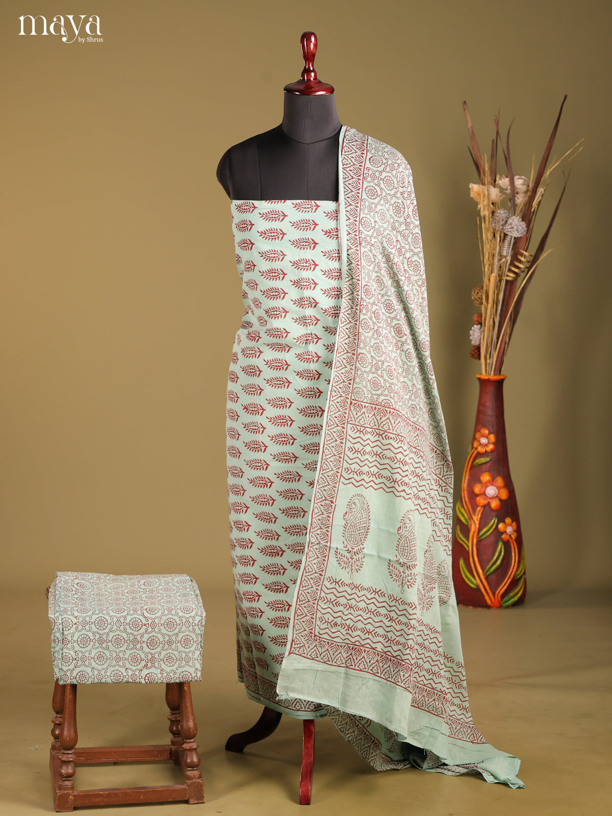MDG28038-Bagh Cotton Salwar Unstich