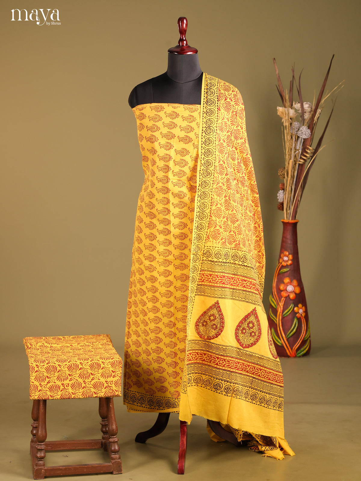 MDG28041-Bagh Cotton Salwar Unstich