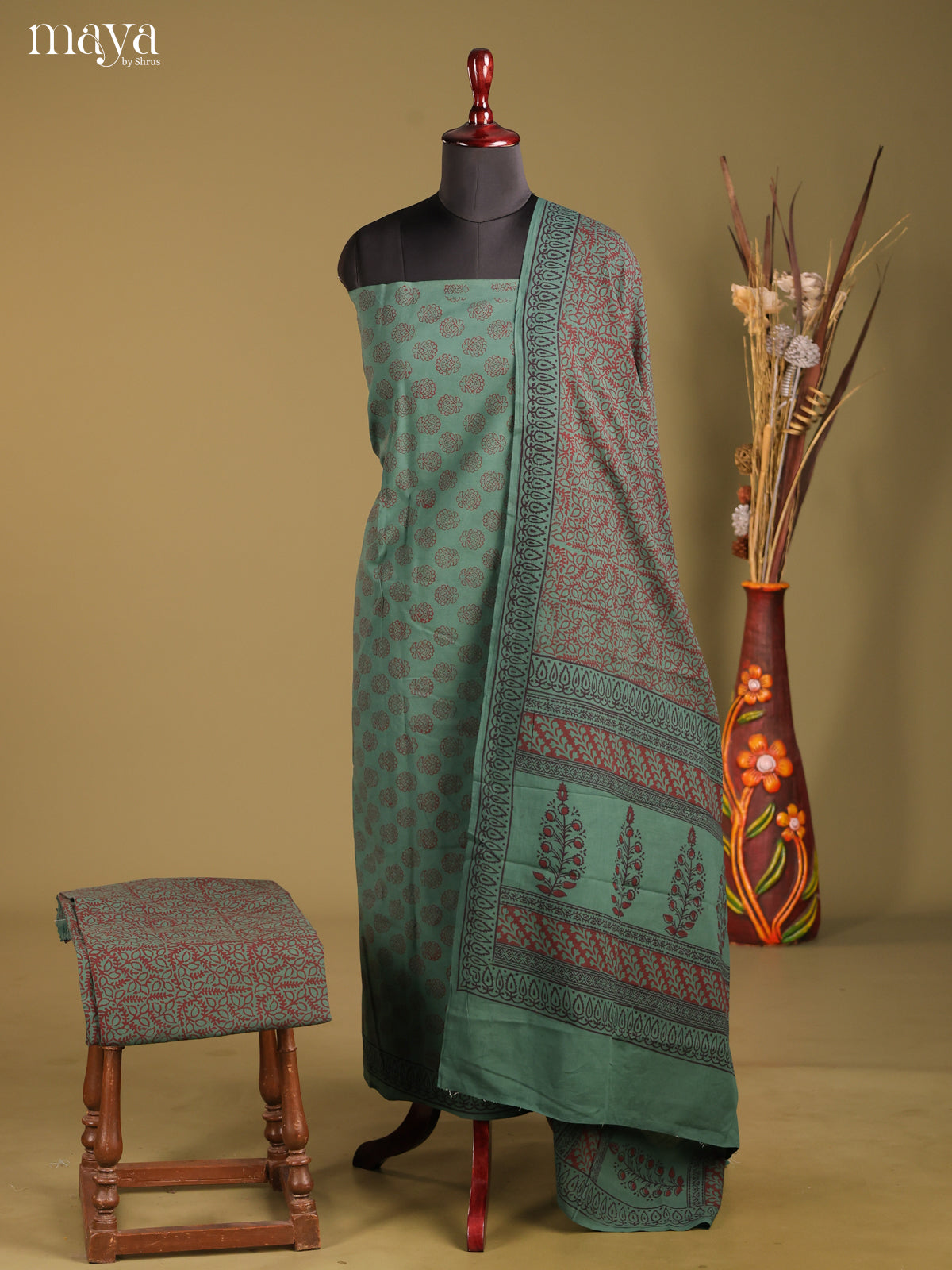 MDG28045-Bagh Cotton Salwar Unstich