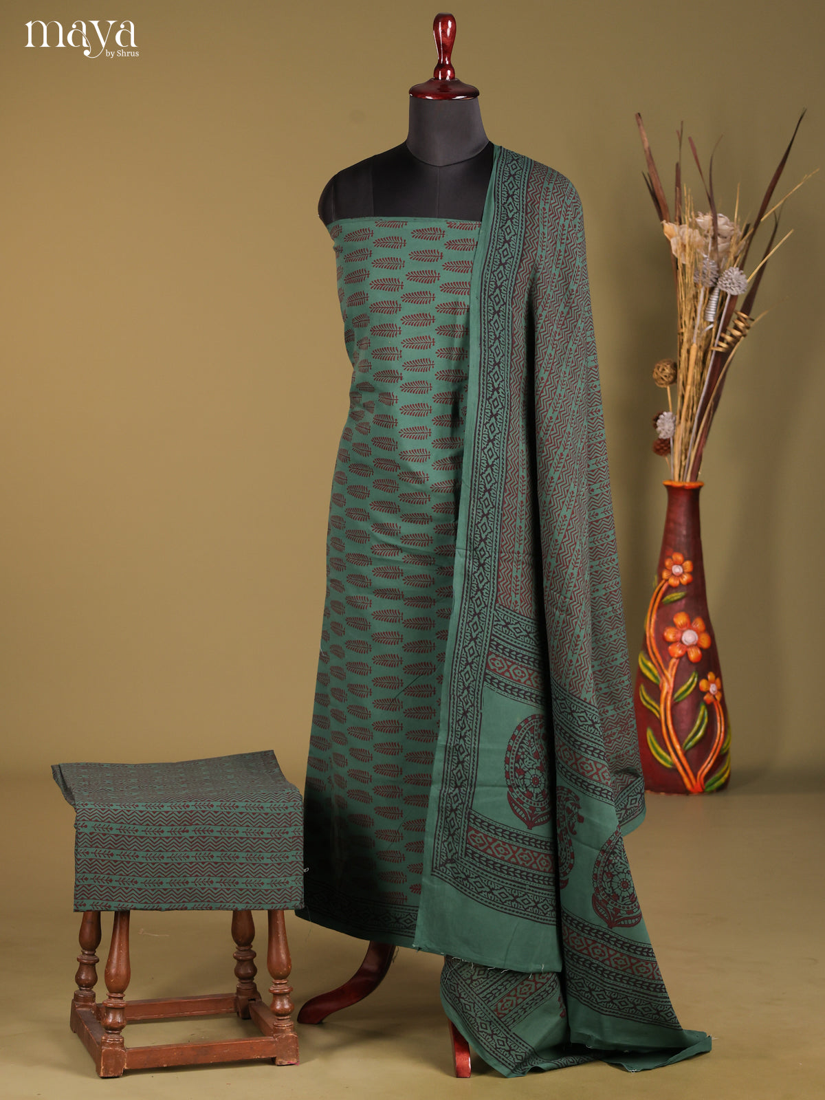 MDG28047-Bagh Cotton Salwar Unstich